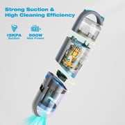 Carevac Corded Multi Surface Hard Floor Cleaner Wet Dry Vacuum Vacuum Mop Self Cleaning Cycle, Pet Multi-Surface