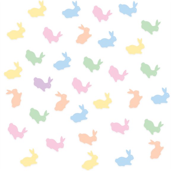 Jierger Easter Bunny Colorful Confetti Bunny and Egg Party Decoration Confetti DIY Table Decoration Party Sprinkling Celebration for Easter Party Decorations DIY Craft