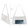 thumbnail image 2 of Bolso de mano de noche Valleycomfy Bling Rhinestone Silver para mujer, 2 of 7