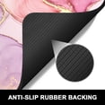 thumbnail image 5 of Dish Drying Mat, 16x18" Marble Style Absorbent Drying Mat for Kitchen Counter, Cute Heat Resistant Dish Drying Pad Anti-Slip Dish Mat Drying Kitchen Mat, Dish Rack Mats for Bar Counter, Pink, 5 of 6