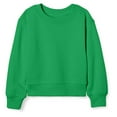 thumbnail image 6 of Xdegoge Cropped Sweatshirts for Girls Oversized Basic Crew Neck Long Sleeve Cute Tops Athletic Comfort Casual Solid Color Pullover Kid Clothes 5-15 Years, 6 of 7