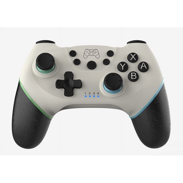 Manette Pro Sans Fil pour Switch, Manette de Jeu Bluetooth Joystick Télécommande pour Console Switch (Blanc B)
