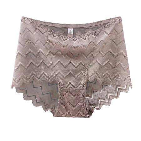 

TAIAOJING Women s Cotton Briefs Ladies Waist High Waist Lace Mesh Sexy Waist Slim Thin Brief Underwear 6 Pack