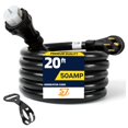 thumbnail image 1 of Cable de extensión para generador de 50 amperios Cable de alimentación Stw 6/3 8/1 de 20 pies Conectores de bloqueo por giro N14-50P y Ss2-50R y Cs6364, 1 of 1
