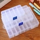 Cheers 15/10/24 Slots Clear Jewelry Storage Box Détachable Case Craft Beads Organizer – image 2 sur 8