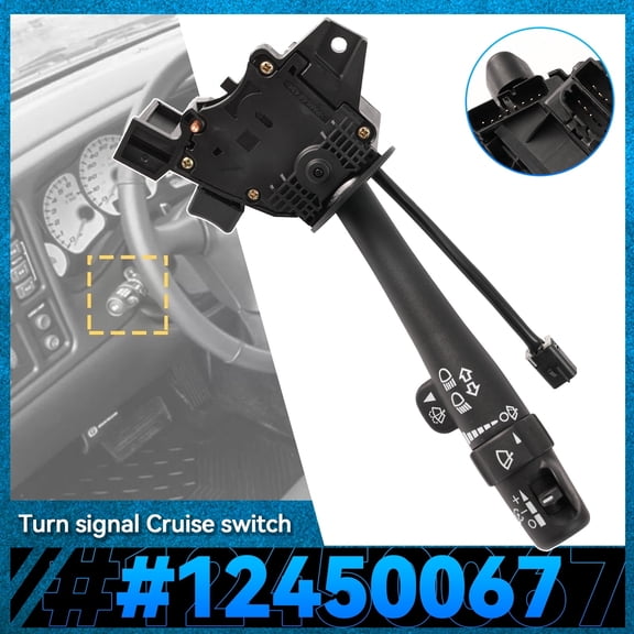OEMASSIVE Turn Signal Switch Headlight Multifunction Combination Cruise Control 12450067 For Chevrolet Tahoe Silverado GMC Sierra Yukon
