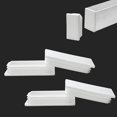 thumbnail image 1 of 4 PCS 2"x 4" Rectangular Tube End Cap Plastic Plugs, Rectangular Tubing Plug Inserts for Metal Tubing, Fences, Glide Protection from Chair Legs and Furniture, Suitable for 3-5 mm Tube Thickness, White, 1 of 8