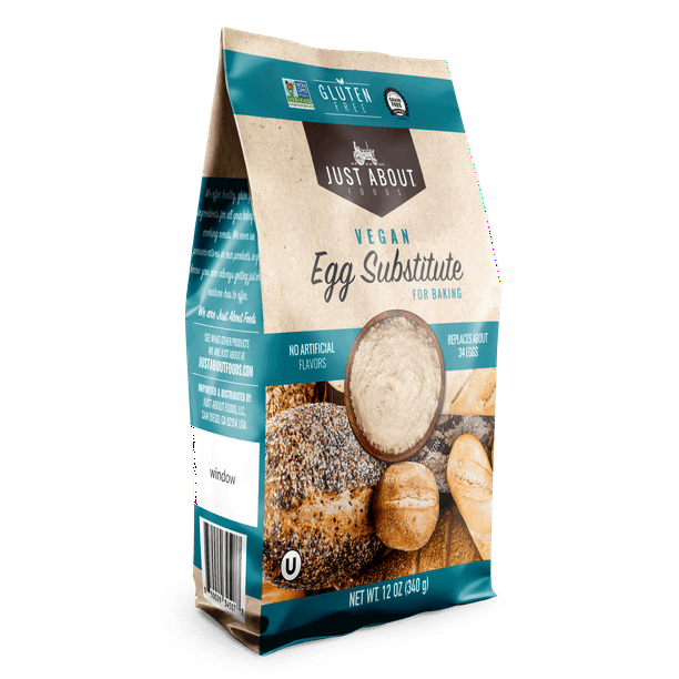 Just About Foods Vegan Egg Substitute Gluten free, NonGMO, Vegan