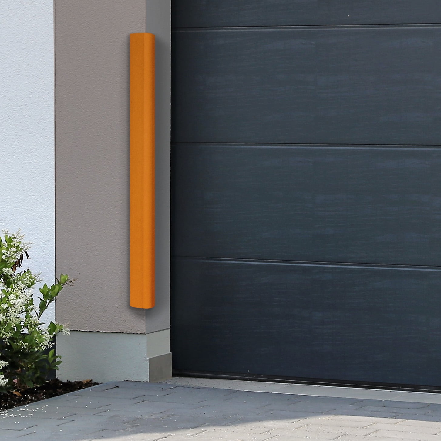 urbanhouse Ultra High-Density Heavy Duty Corner Guard Edge Protector & Bumper for Parking Garages, Workshops and Warehouses - Orange, 24 Inches - 1 Each