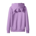 thumbnail image 6 of Wonitaaizi Girls Zip Up Hoodies Fall Cute Cat Oversize Hoodie Jackets Casual Long Sleeve Hood Sweatshirt Coat (13-14 Years,Purple), 6 of 7