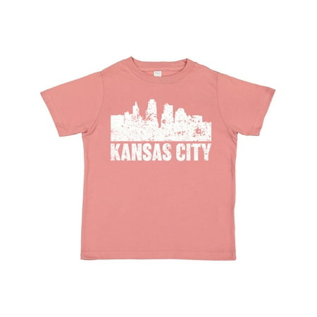 

Inktastic Kansas City Skyline Grunge Gift Toddler Boy or Toddler Girl T-Shirt