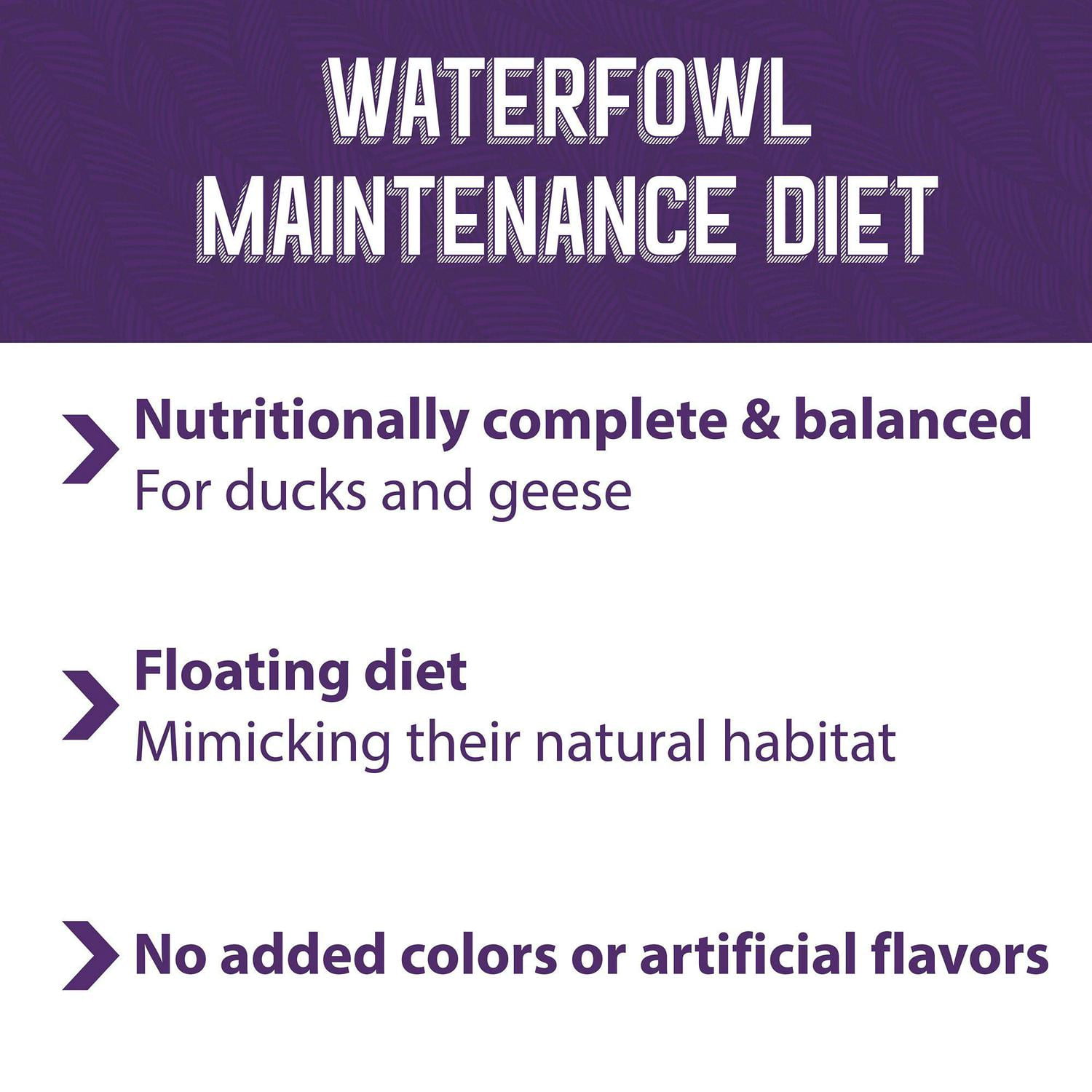 Mazuri Waterfowl Maintenance Duck and Geese Food, 50 lb. Bag