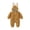 Brown, variant on Kids LYXSSBYX Two Piece Sets Clothing Toddler Baby Boy Girls Color Plush Cute Rabbit Ears Winter Thick Jumpsuit Romper