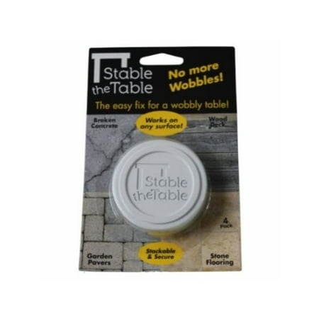

Stable the Table 105210 Round Table Wobble Fixer White - Pack of 4