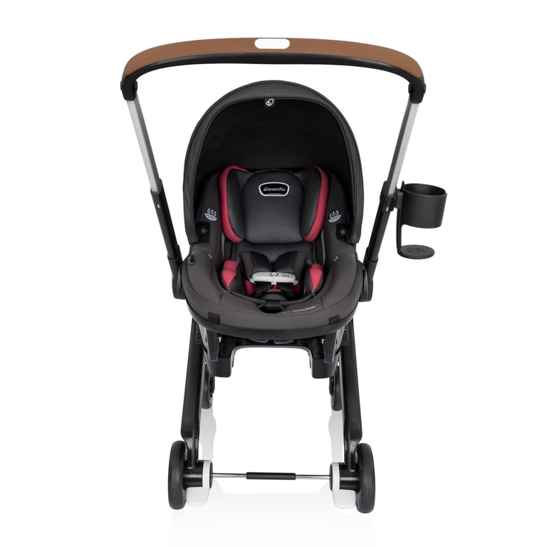 evenflo shyft dualride pink Evenflo Shyft DualRide Infant Car Seat Stroller Combo with Carryall Storage Sylva Pink main image 0