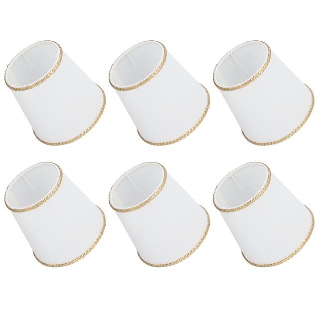 Pantalla de lámpara de pared NikouMX 6 piezas E14 Tela Clip
