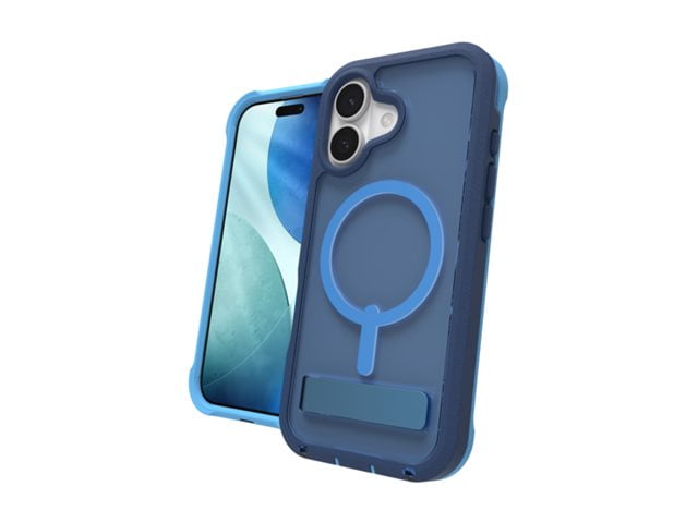 ZAGG Rainier Snap - Back cover for cell phone - rugged - MagSafe compatibility - cobalt horizon - for Apple iPhone 17