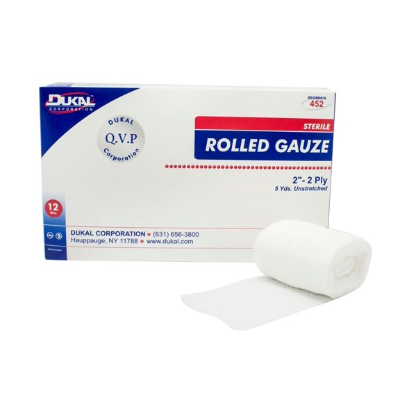 Dukal White Conforming Bandage Sterile 2" x 5 yard 452 96 per Case