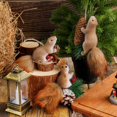 thumbnail image 4 of Clearance Under $1.49 Simulation Plush Squirrel Pendant with Christmas Hat for Tree and Bag Decor, 4 of 4
