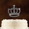 thumbnail image 2 of Coolest Bear Rhinestone Crystal Cake Topper "Crown", Silver, 2 of 3