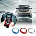 thumbnail image 2 of Diekin Start Stop Button Ring Push Button Ignition Switch Decor Frame Cover Trim Sticker for (Silver), 2 of 5