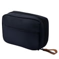 thumbnail image 1 of Simple Zipper Beauty Portable Cosmetic Bag Storage Case Travel Organizer Makeup Pouch BLACK, 1 of 8