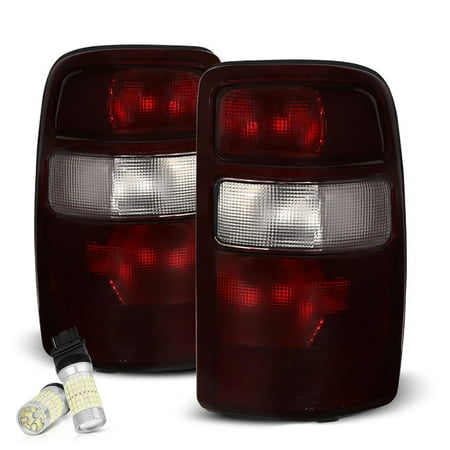 2500 Tail Light Lh Driver - VIPMOTOZ Smoke Red Lens OE-Style Tail Light Lamp Assembly For 2000-2006 Chevy Tahoe Suburban GMC Yukon XL 1500 2500, Driver & Passenger Side