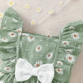 thumbnail image 4 of gdxvjhbj Robe Fluide pour Filles Robe d'Anniversaire pour Tout-Petites Tulle Arc-en-Ciel Formelle Mariage Fête Ruffle Tutu Robes 2T 3T (Vert,2-3 Ans), 4 of 9