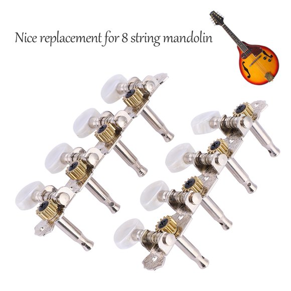 Dioche Tuning Pegs, Mandolin Machine Head, 1 : 14 Gear Ratio For 8 String Mandolin Tuners