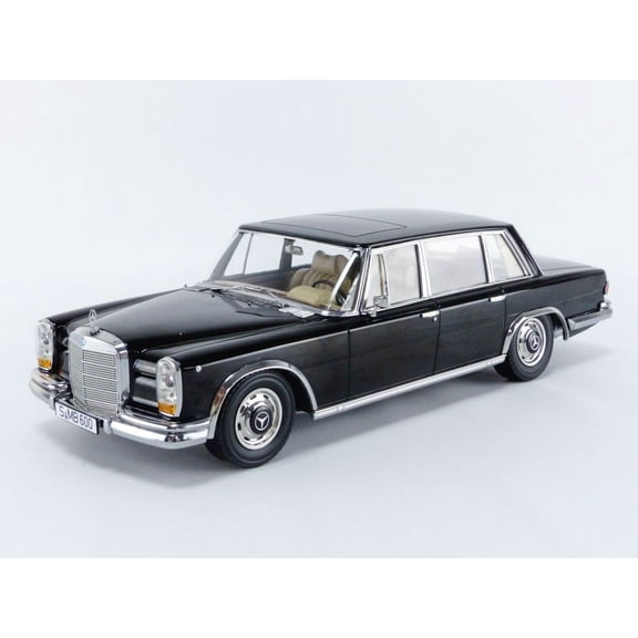 KK Scale 1963 Mercedes-Benz S-Class 600 Pullman SWB (W100) Sedan Black 1:18