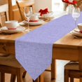 thumbnail image 2 of Lavender Purple Table Runner Linen Burlap Table Runner 72 Inches Long Rustic Farmhouse Solid Color Dresser Scarves for Kitchen Island Coffee Dining Room Party Wedding Holiday Decoration 18"x72", 2 of 8