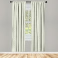 thumbnail image 3 of Ambesonne Tropical Curtains, Tree Branches Silhouettes, Pair of 28"x84", Eggshell White, 3 of 5