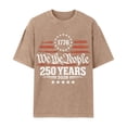 thumbnail image 3 of We the People 250 Anniversary USA Shirts for Men, 250 Year Birthday 1766-2026 Men Shirts, 4th of July Shirt Independent Day Mens Tops Brown XL, 3 of 5