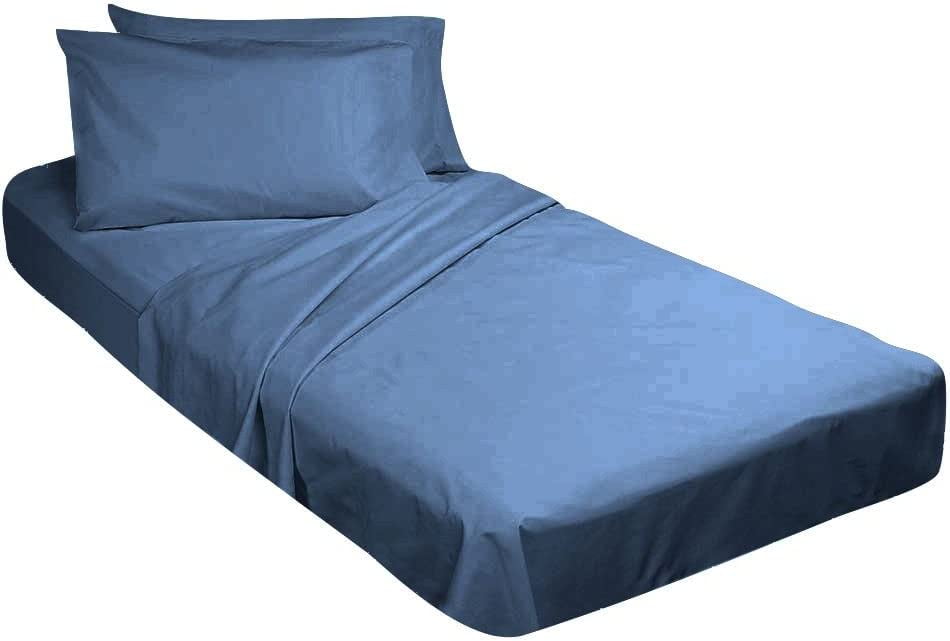 Bed Cot Fitted Sheet 30 X 80 Medium Blue Solid 2 Qty Cot Fitted bed-cot-fitted-sheet-30-x-80-medium-blue-solid-2-qty-cot-fitted