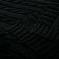 thumbnail image 3 of Flxxie Soft Cotton Cable Knitted Blanket Simple yet Quality Look, Twin 60" x 80", Black, 3 of 5