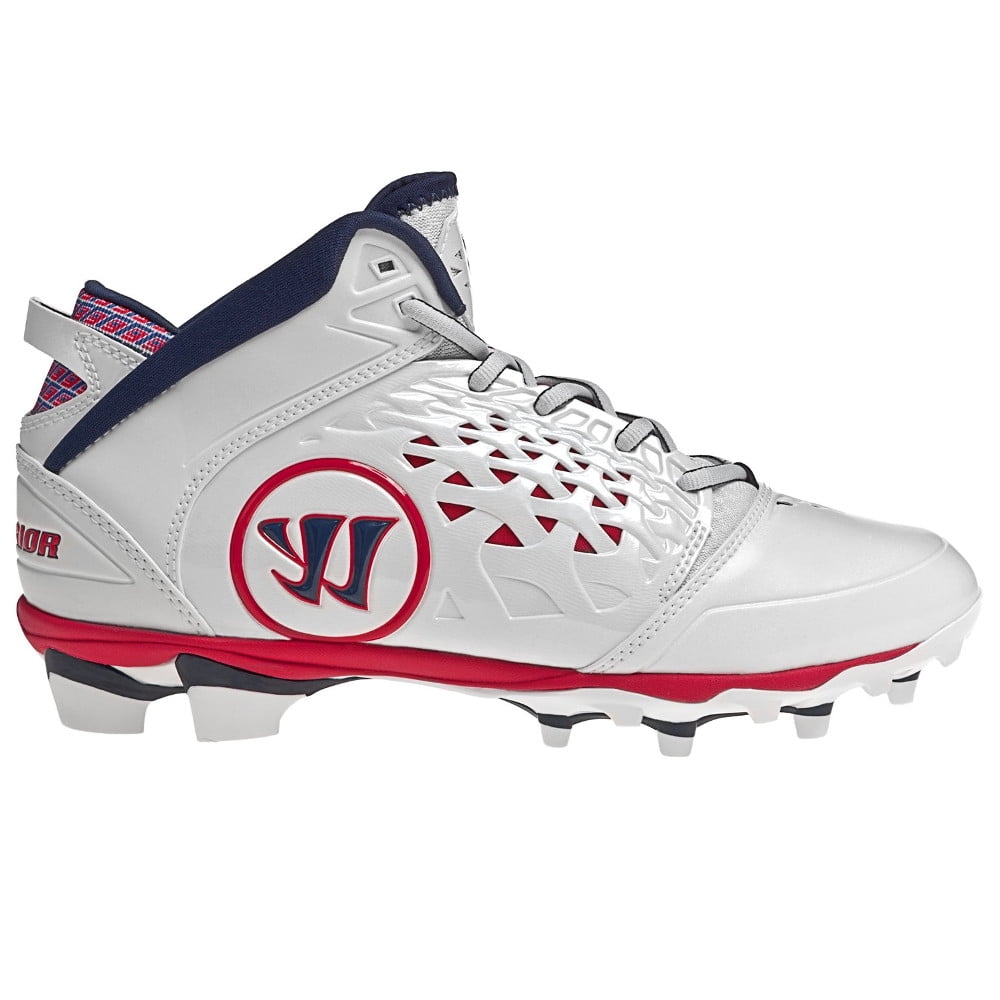 red white and blue lacrosse cleats
