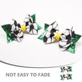 thumbnail image 5 of KAKOWELY 2 lazos para el pelo para niñas, pinzas para el pelo con lazo de fútbol, bonitos accesorios para el pelo para fiestas deportivas., 5 of 5