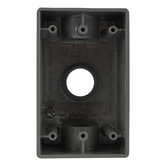 Caja Rectangular Rawelt 3/4" Para Tubo Conduit
