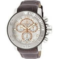 thumbnail image 2 of Invicta Men's 11165 Sea Hunter Silver Dial Black Accent Bezel Leather Strap Chronograph Dive Watch, 2 of 2