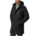 thumbnail image 4 of Winter Jacket For Loose Fit Mid Length Outdoor Coat With Thickened And Detachable Hood, 4 of 6