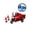 D, variant on 9inch Inertial Tricycle Delivery Toy Vehicle, Friction Powered Express Car Toy for Desktop Play and Collection