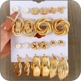 thumbnail image 2 of Pendientes para mujer Pendientes colgantes de perlas doradas de moda Pendientes de aro de perlas plateadas Pendientes de corazón de perlas pequeñas para niñas Joyería nupcial de boda Regalos para ella, 2 of 4