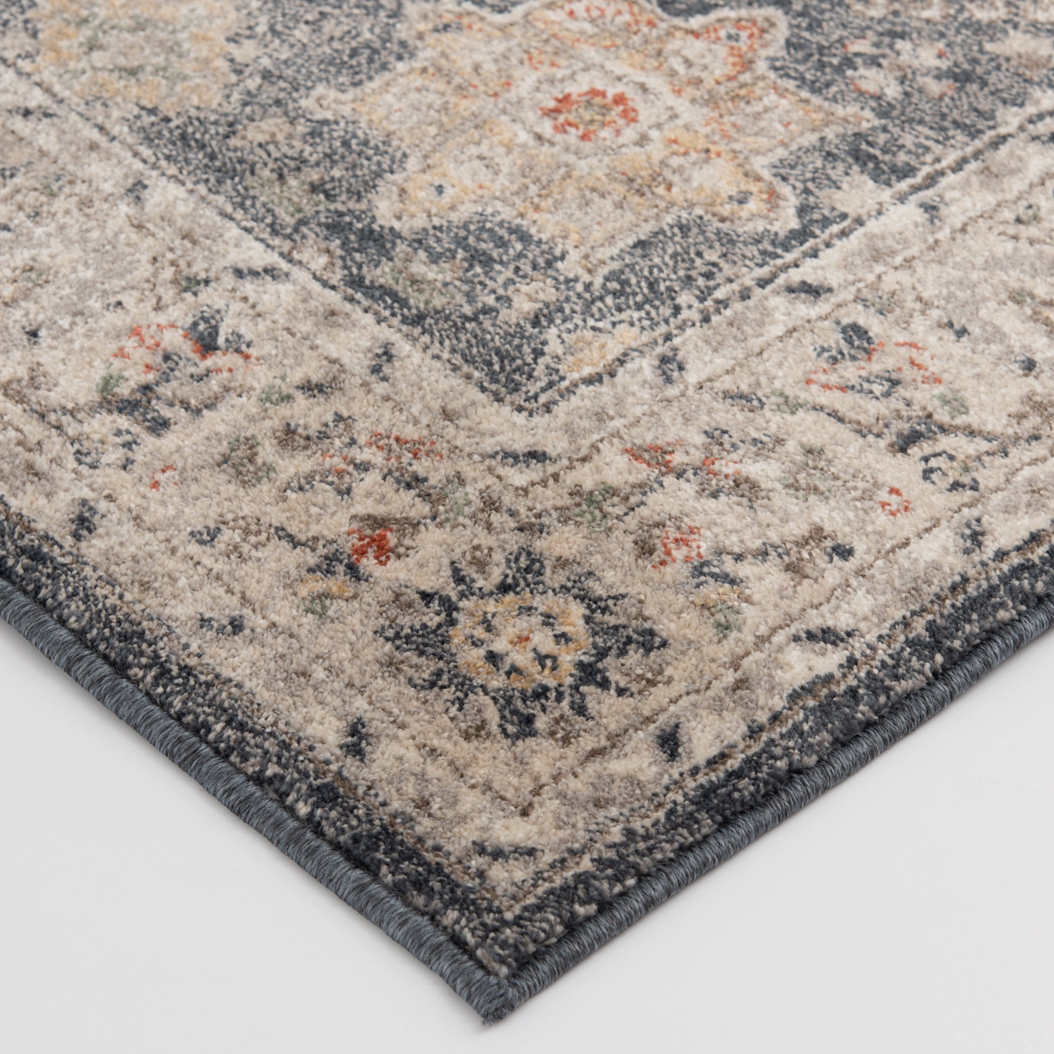 Loomaknoti Mendez Alarikah 3' x 5' Blue Oriental Indoor Accent Rug