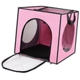 thumbnail image 1 of Caja de secado de pelo portátil jinwen para gatos y perros jaula de secador de cachorros Rosado, 1 of 8