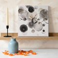 thumbnail image 3 of Gray Circles Canvas Wall Art for Living Room Bedroom Bathroom, Ink Art Minimalist Abstract Watercolor Modern Beige Canvas Art Wall Decor, Artwork for Walls Home Office Decor, 10"x10", 3 of 9