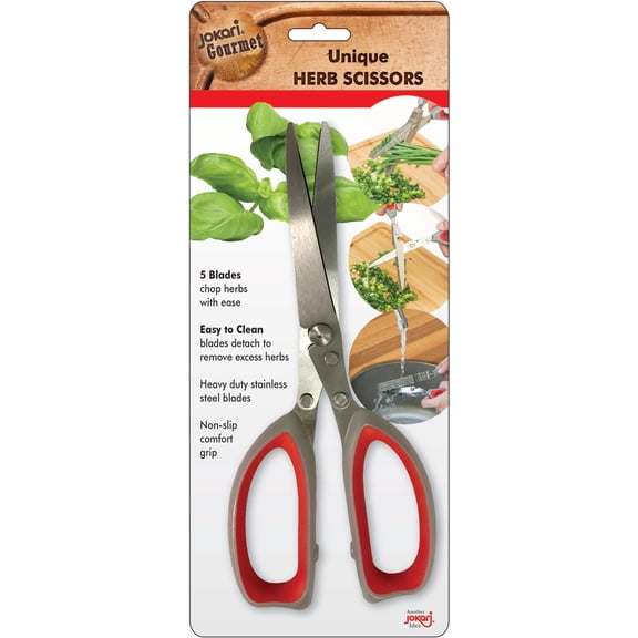 Jokari Herb Scissors of Easy Clean Stainless Steel Blades Kitchen Gadget