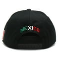 thumbnail image 3 of Top Level Mexico Flag Caracara Eagle Coat of Arms Snapback  Black Hat, 3 of 3