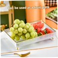 thumbnail image 4 of Divided Serving Tray Set Snack Tray Transparent Fruit Tray with Lid Rectangle 6 Grids Fruit Bowl Box Set Divided Nut Bowl Plastic Desserts Serving Plate. High quality, 4 of 5