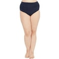 thumbnail image 2 of Ralph Lauren NAVY Shirred High-Waist Bikini Swim Bottom, US 22W, 2 of 3