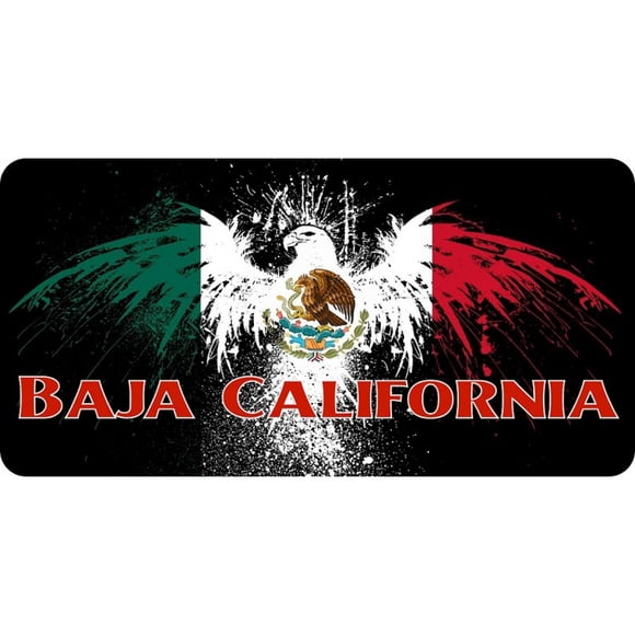 Mexico Baja California Eagle Photo License Plate